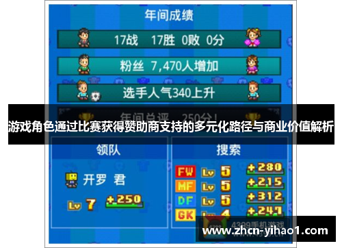 游戏角色通过比赛获得赞助商支持的多元化路径与商业价值解析